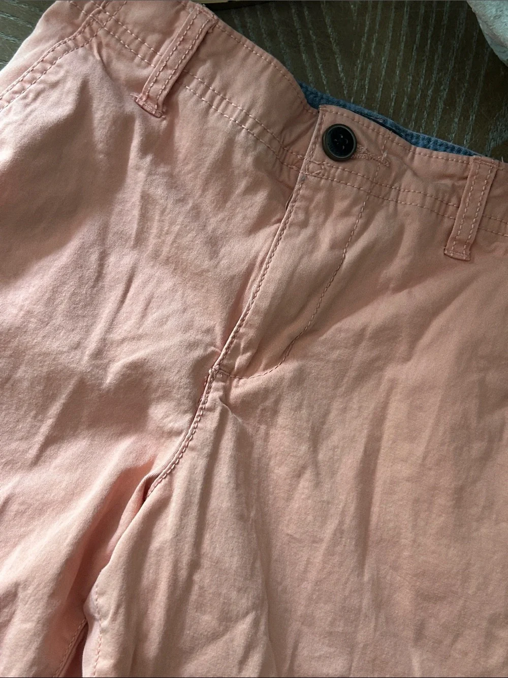 Boys OshKosh Classic Cotton Blend Chino Shorts Salmon Pink size 8